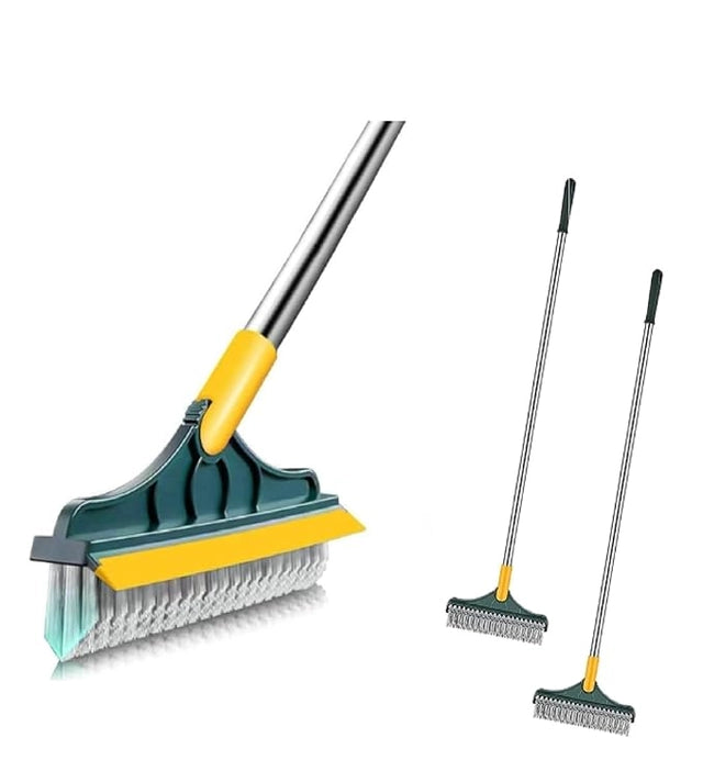 2 in1 Floor Scrub Cleaning Brush Wiper ( Pack of 2)