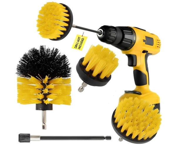Power Drill Scrubber Brush 4PCS Set- (Pack of1)